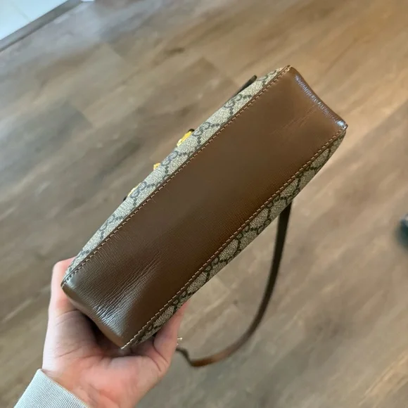 GUCCI 1955 Small Horsebit GG Supreme Crossbody Bag - Picture 7 of 16